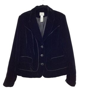 Emma James Black Velvet Blazer